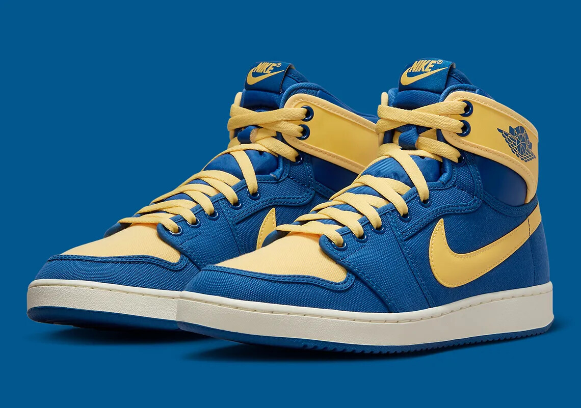 blue and yellow air jordan 1